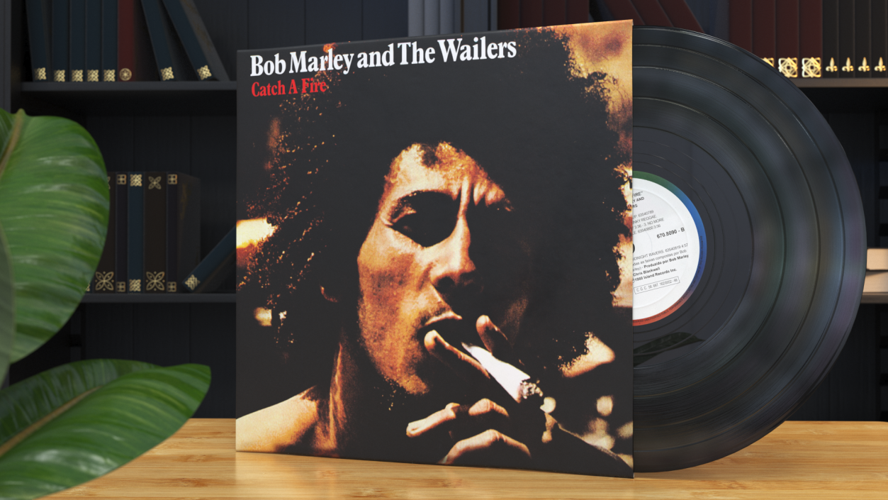 Vinyl Record Album Bob Marley 3D model