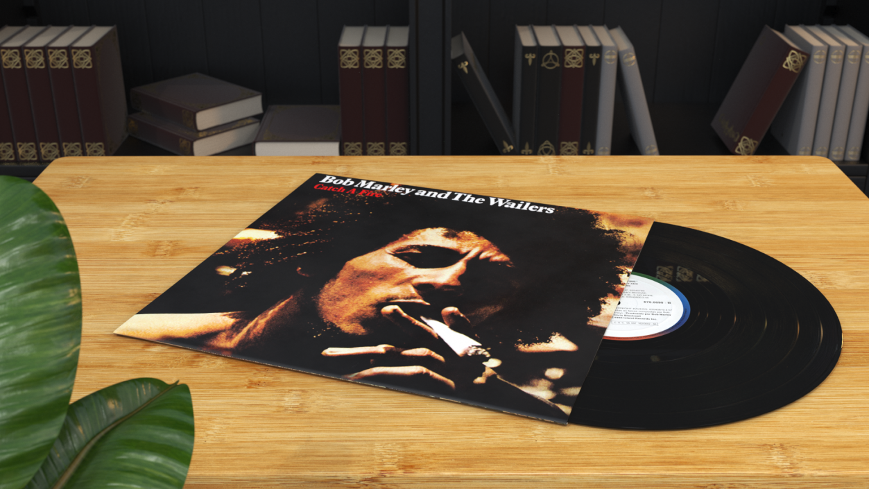 Vinyl Record Album Bob Marley 3D model