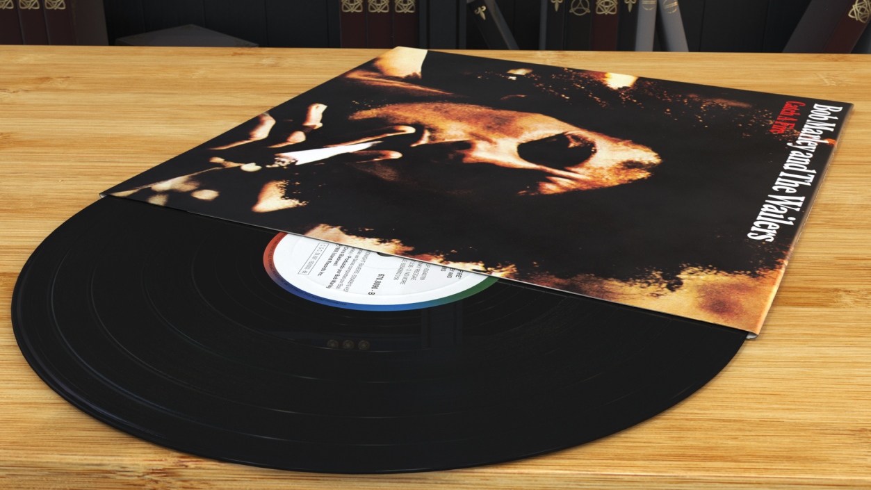 Vinyl Record Album Bob Marley 3D model