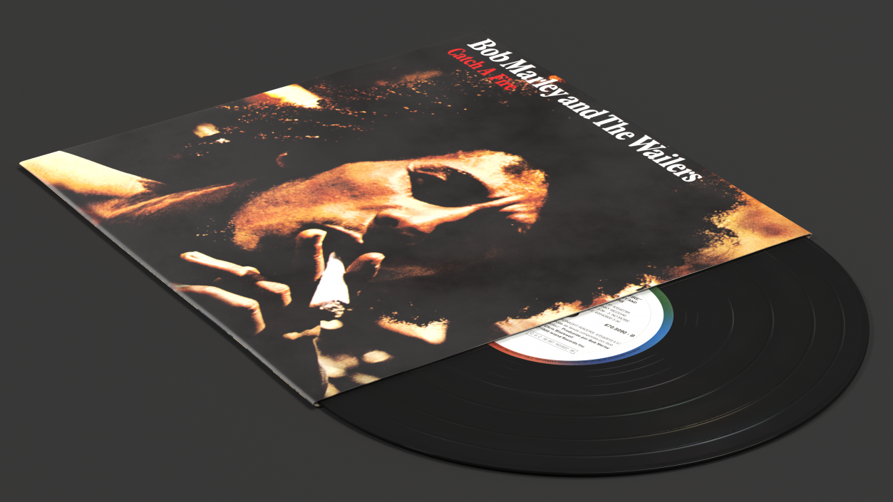 Vinyl Record Album Bob Marley 3D model