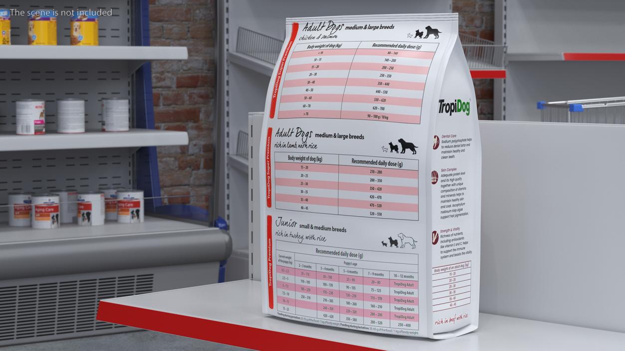 Pet Food Large Packages Collection 3D model