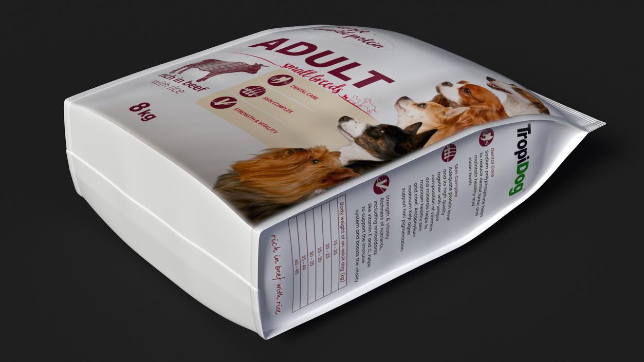 Pet Food Large Packages Collection 3D model