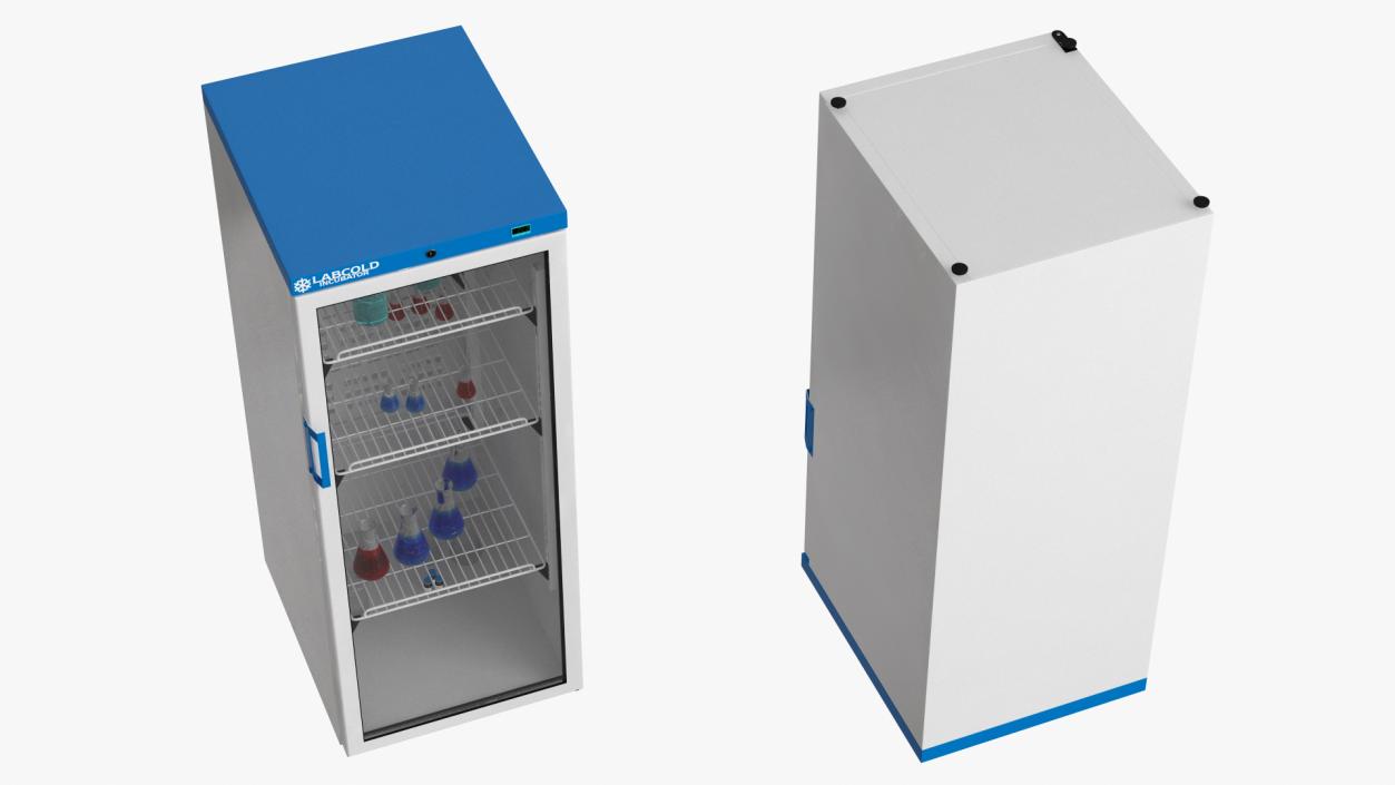 3D model Labcold Cooled Incubator 340L with Flask