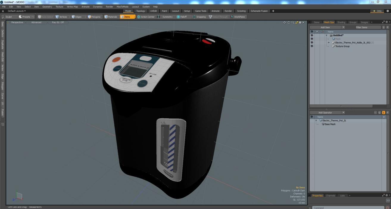 3D Electric Thermo Pot Addis 3L model