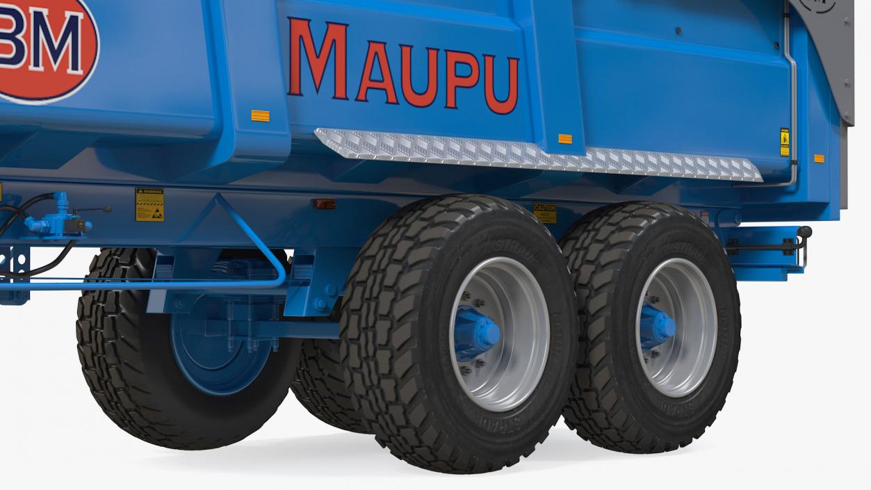 Maupu 18t Body Tipper Trailer Clean Rigged 3D