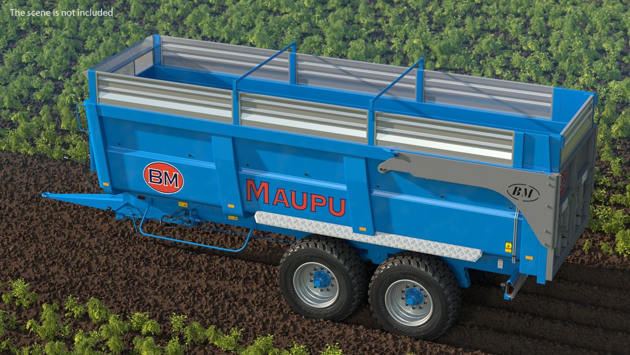 Maupu 18t Body Tipper Trailer Clean Rigged 3D