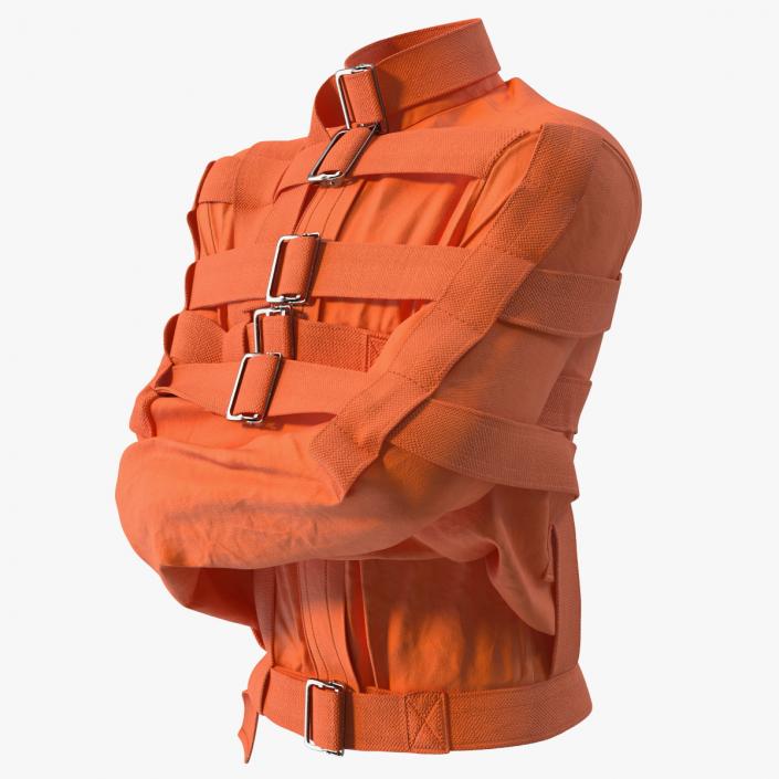 3D Straitjacket Restraint Outfit Orange