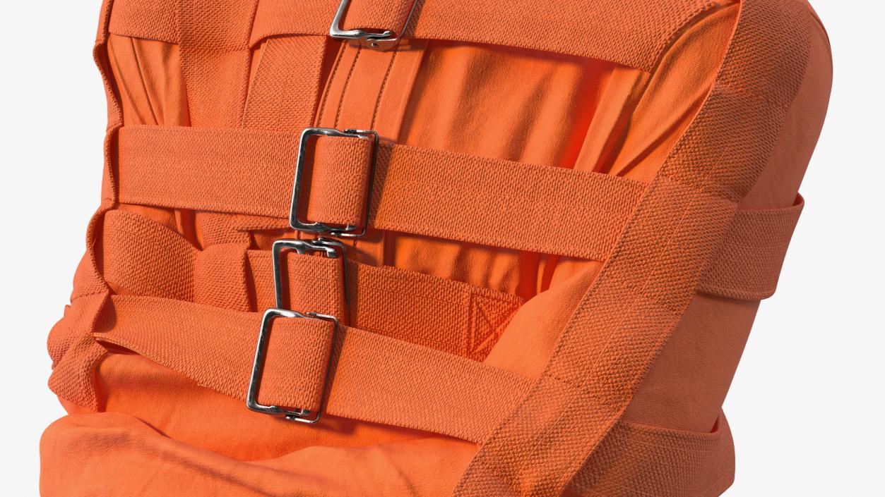 3D Straitjacket Restraint Outfit Orange