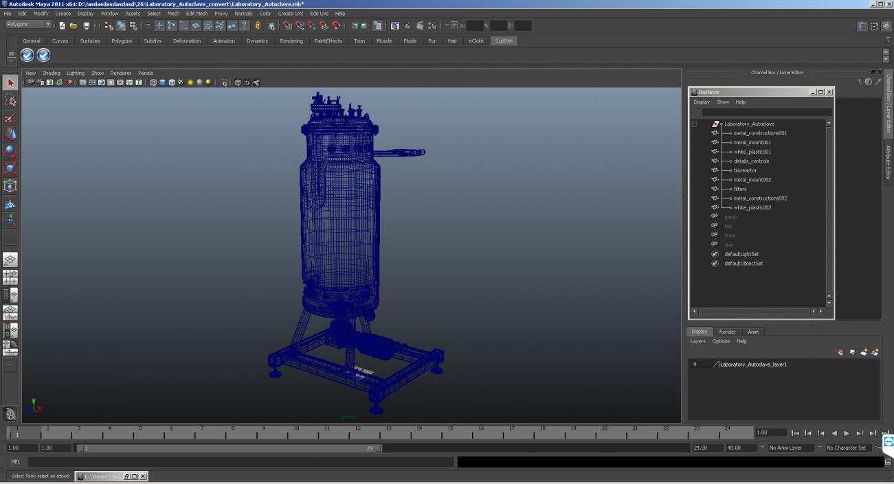 3D model Laboratory Autoclave