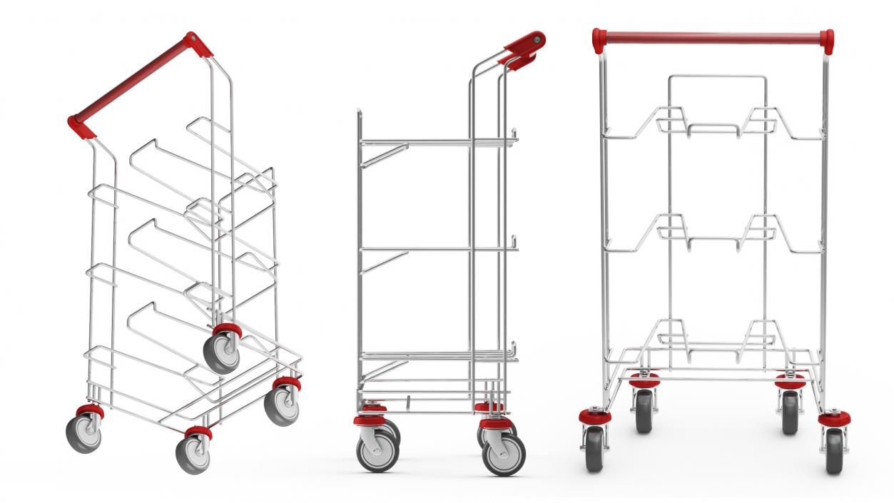 3D model Empty Tray Cart