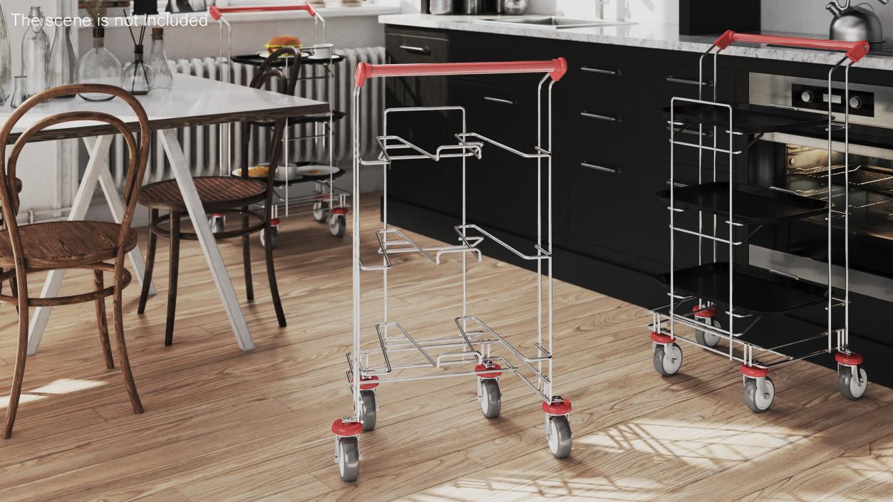 3D model Empty Tray Cart