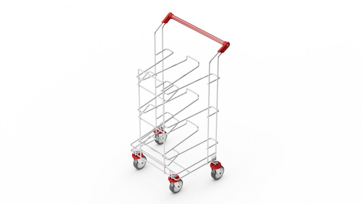 3D model Empty Tray Cart