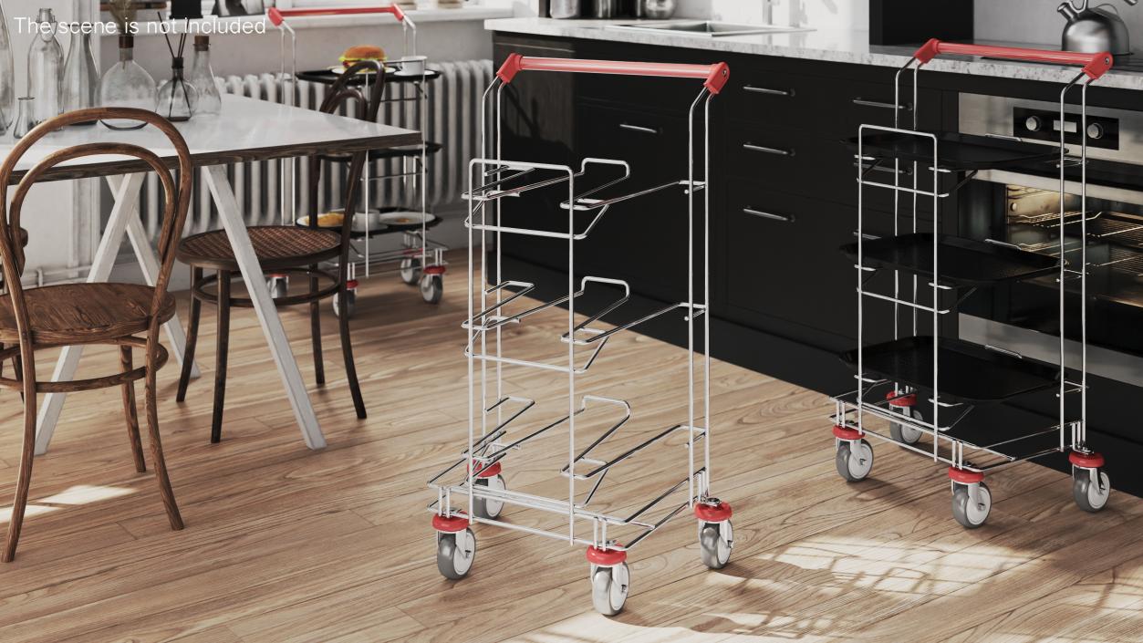 3D model Empty Tray Cart