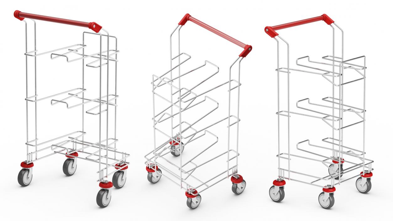 3D model Empty Tray Cart