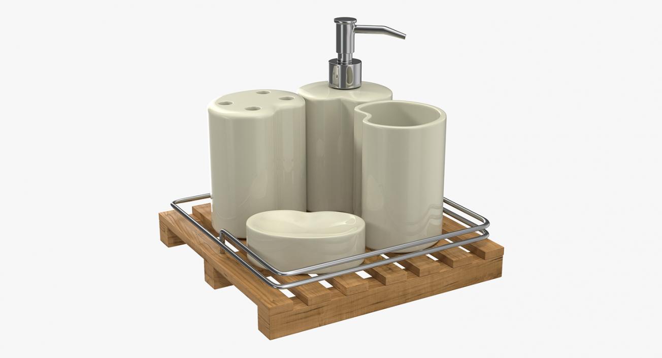 3D Bathroom Accessories Collection 3 model