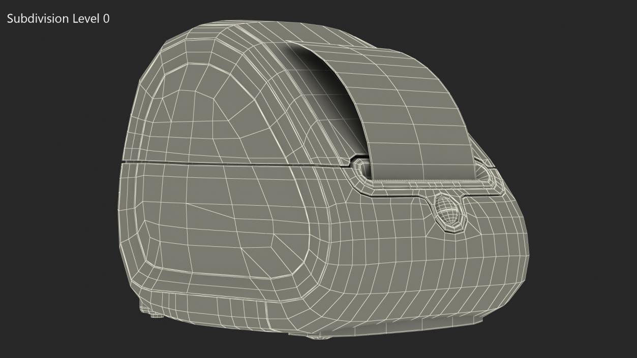 Thermal Label Printer with Barcode 3D model