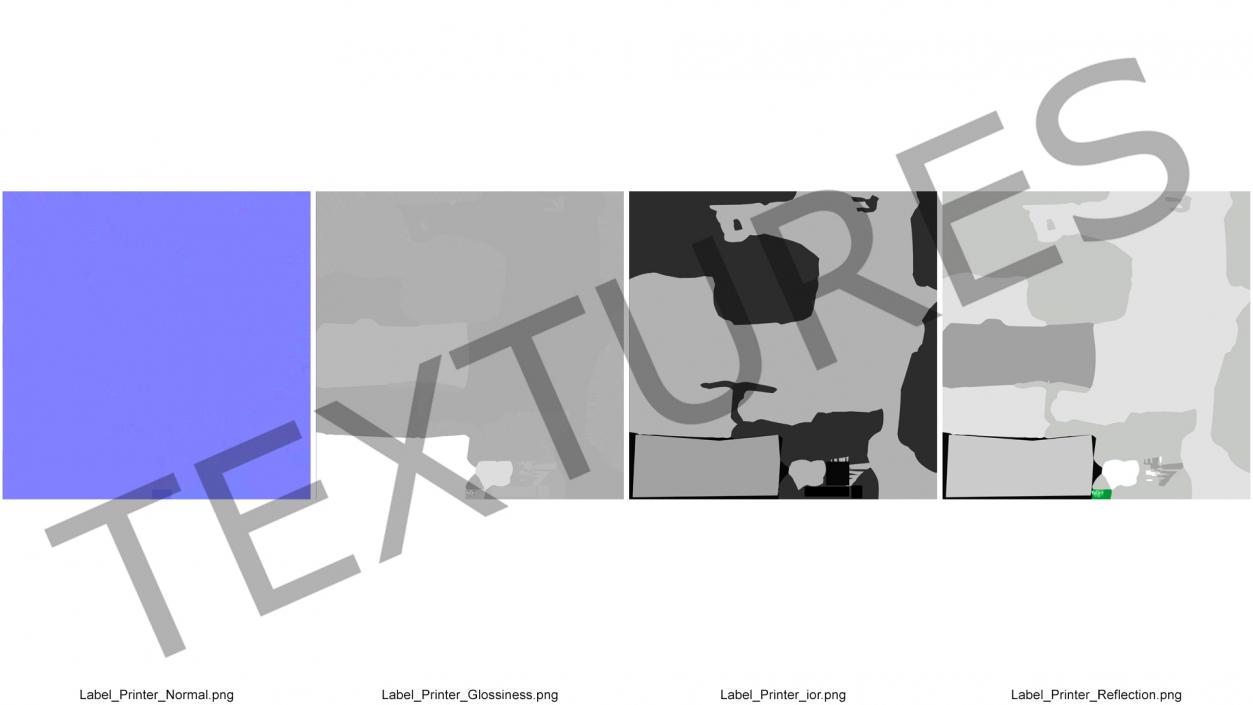 Thermal Label Printer with Barcode 3D model