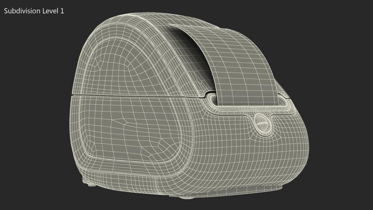 Thermal Label Printer with Barcode 3D model