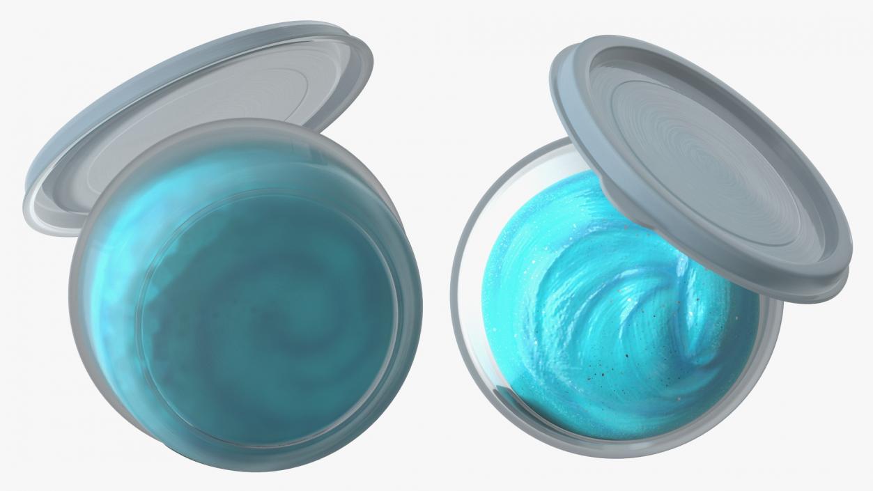 Pot Blue Toy Slimes 3D model