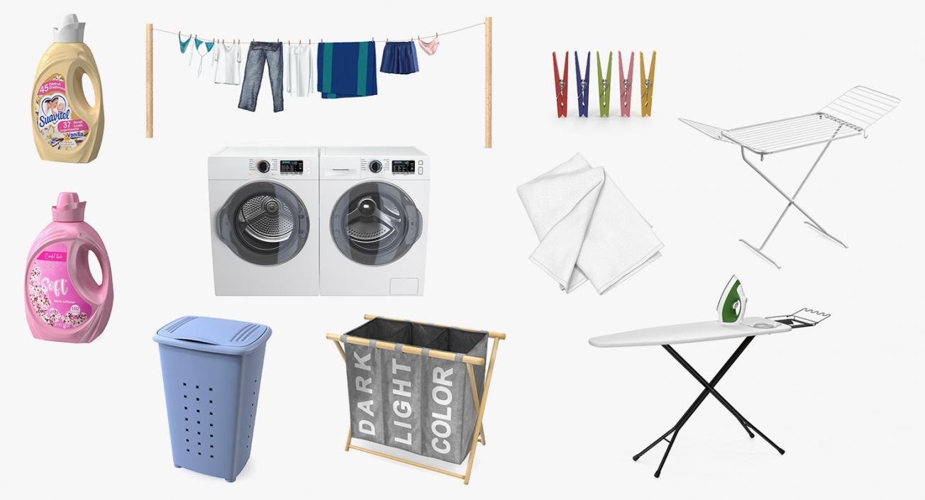 3D model Laundry Collection 8