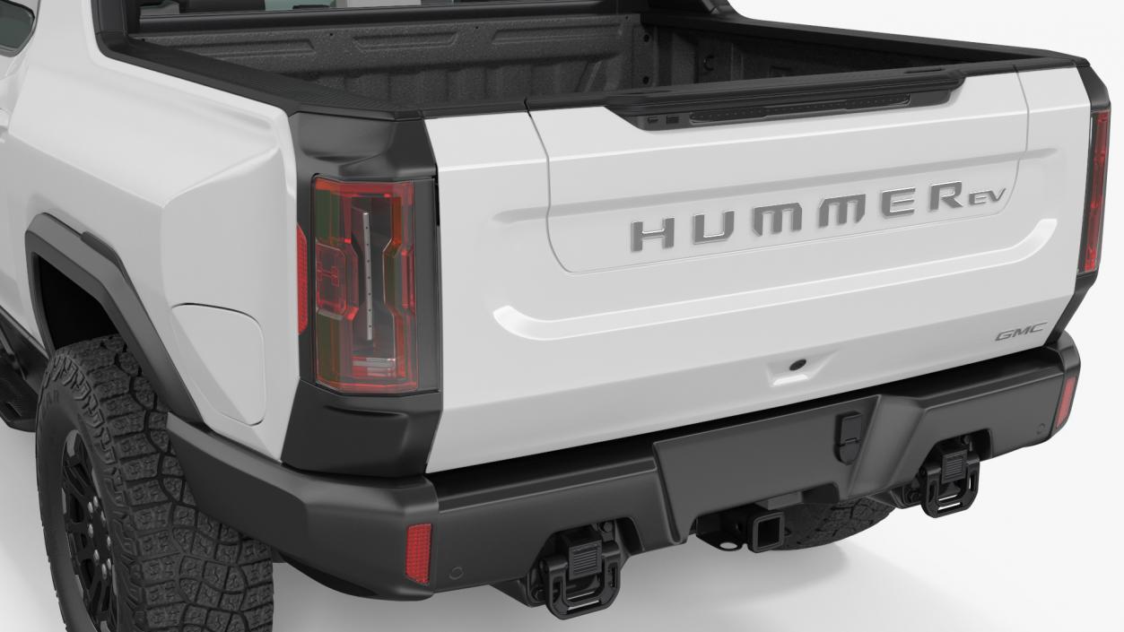 3D GMC Hummer EV PICKUP Lights Off