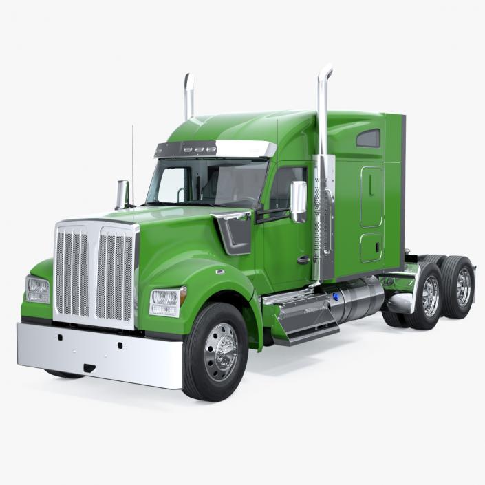 3D Long Hood Truck Generic model