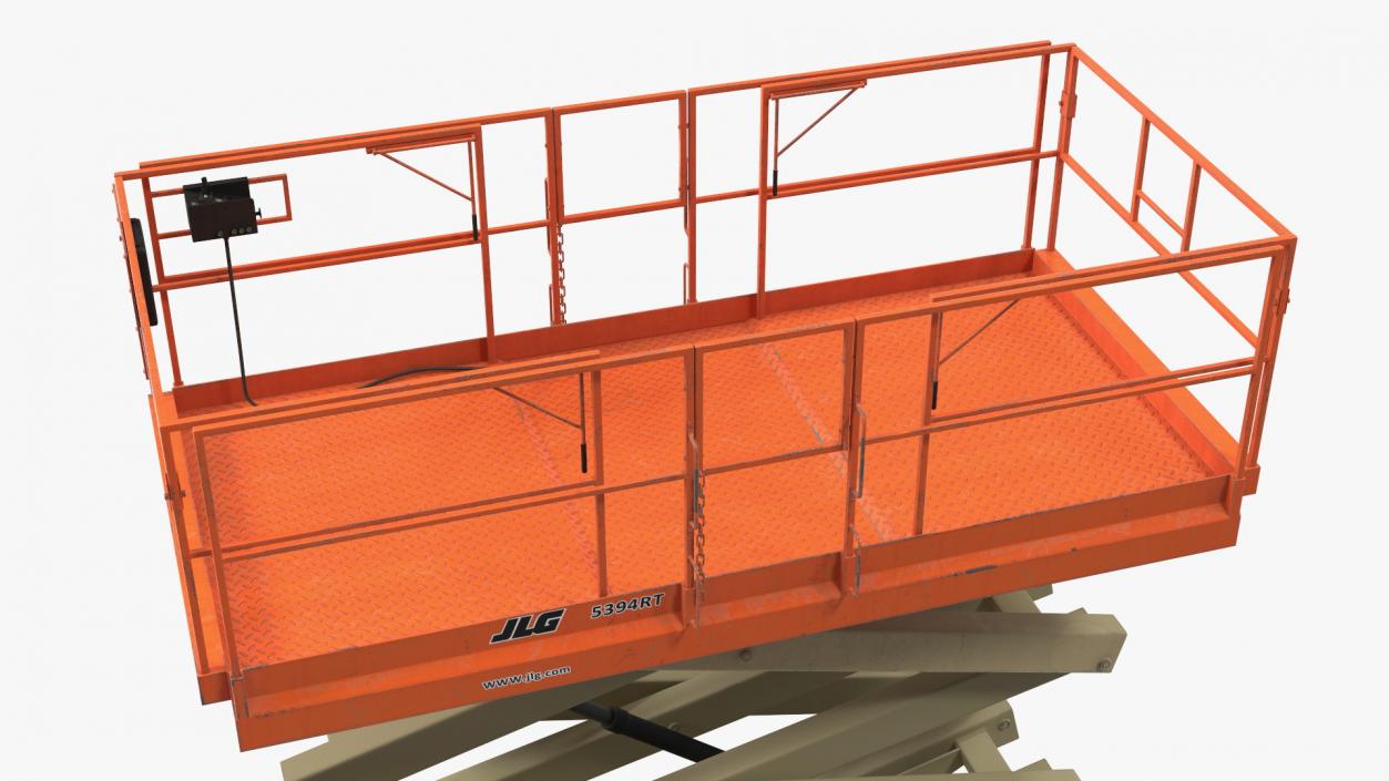 3D JLG Scissor Lift Rigged model