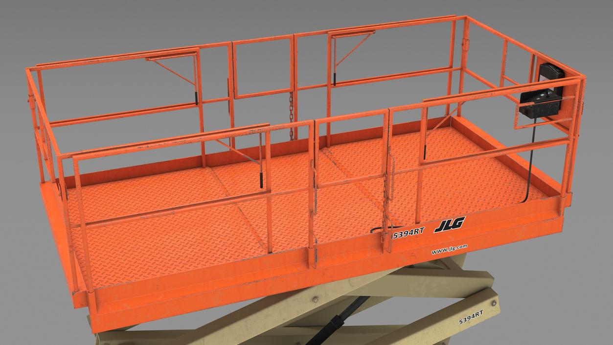 3D JLG Scissor Lift Rigged model