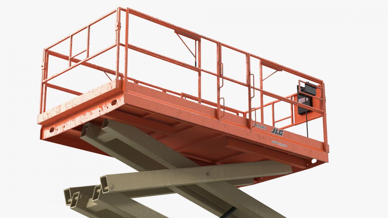 3D JLG Scissor Lift Rigged model