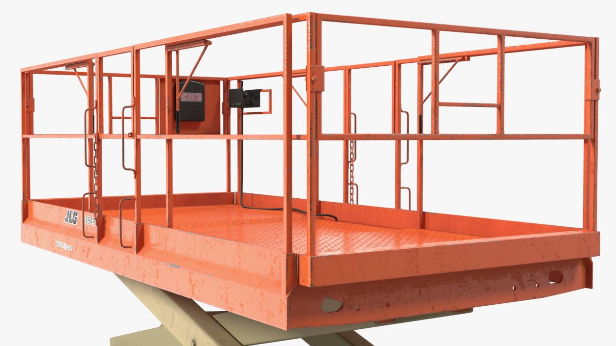 3D JLG Scissor Lift Rigged model