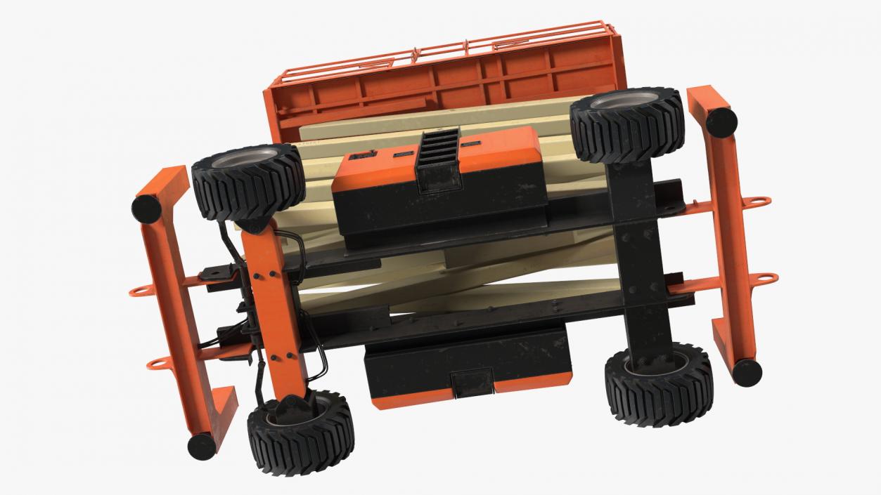 3D JLG Scissor Lift Rigged model