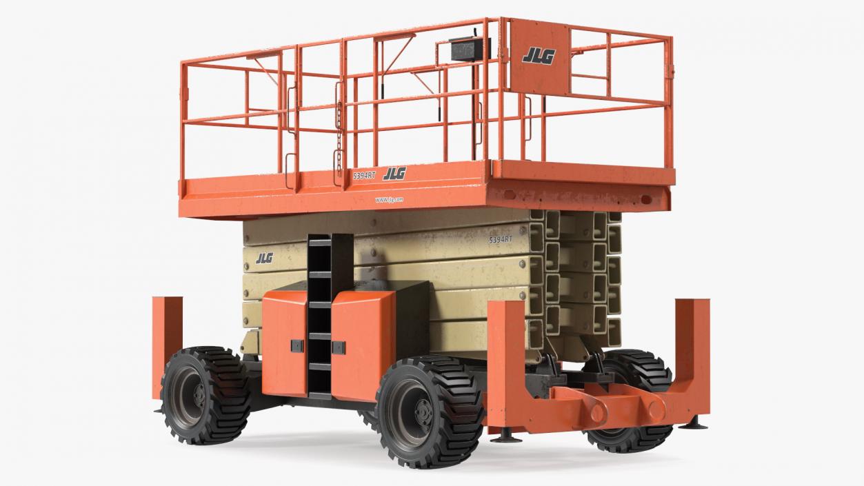 3D JLG Scissor Lift Rigged model