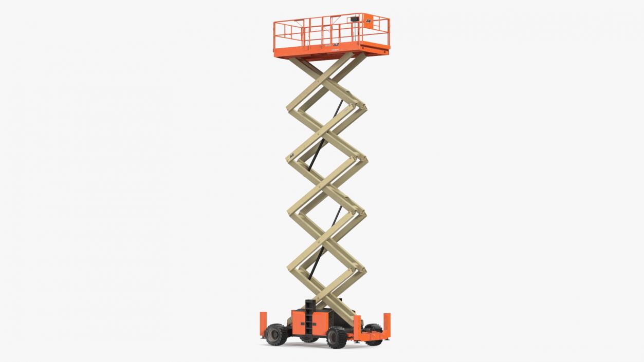 3D JLG Scissor Lift Rigged model