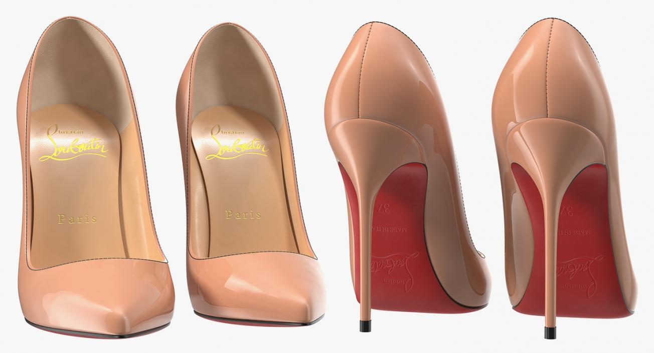 3D Christian Louboutin Women Shoes