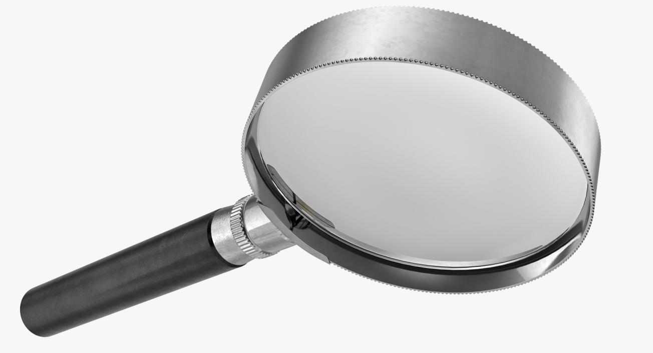 Magnifying Glass And Financial Report 3D