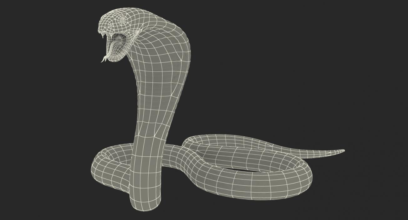 3D Light Skin Cobra Rigged model