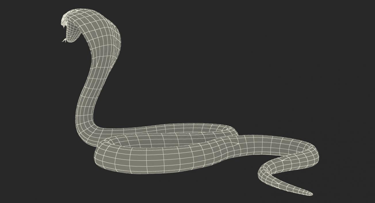 3D Light Skin Cobra Rigged model