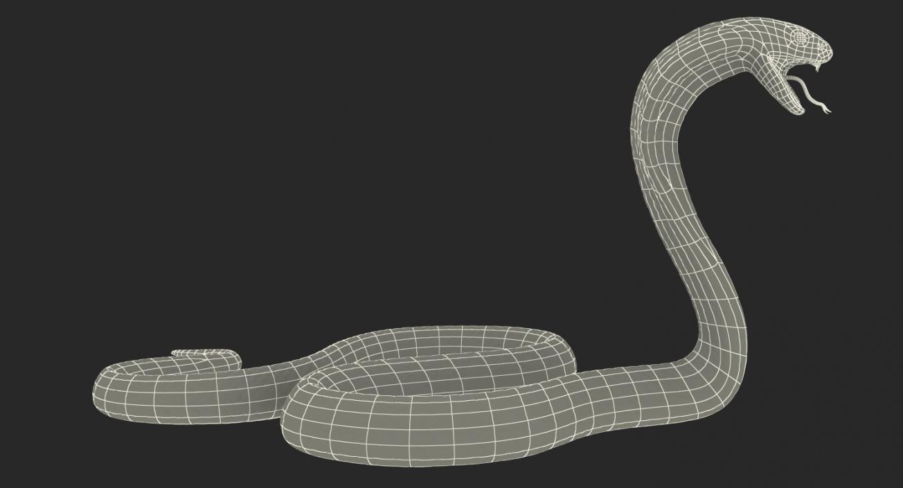 3D Light Skin Cobra Rigged model