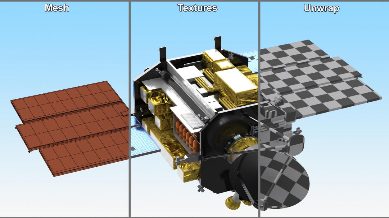 3D QuikSCAT Satellite model