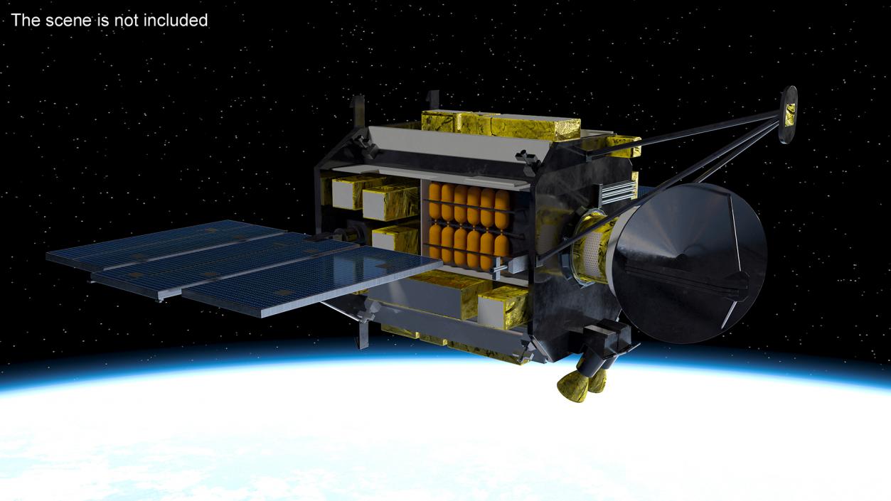 3D QuikSCAT Satellite model