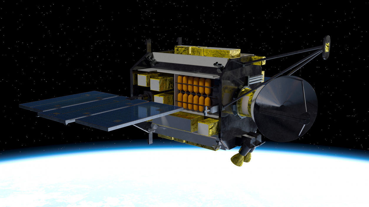 3D QuikSCAT Satellite model