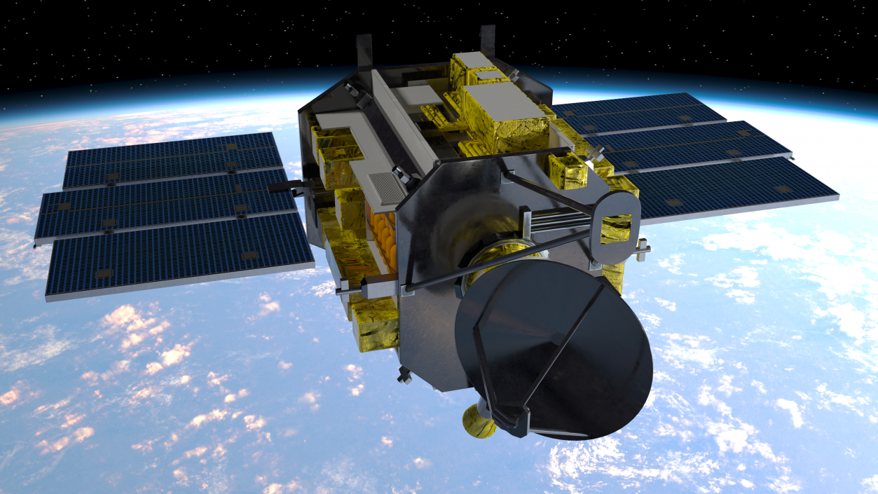 3D QuikSCAT Satellite model