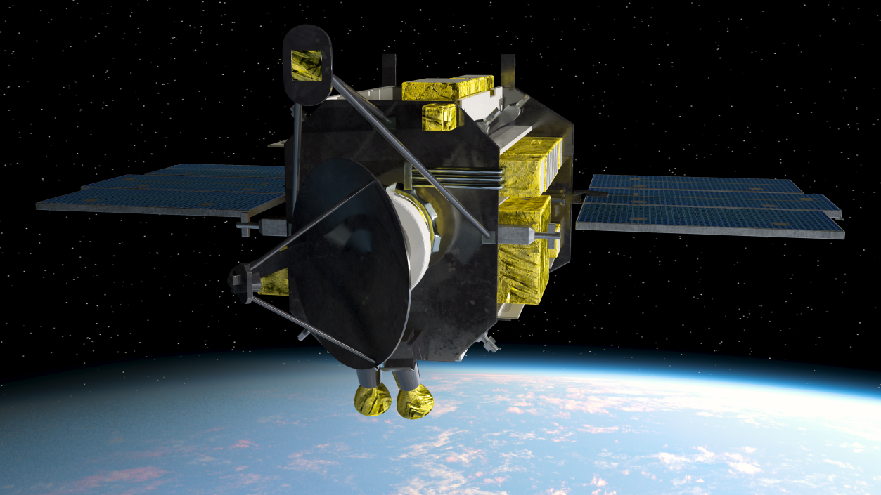 3D QuikSCAT Satellite model