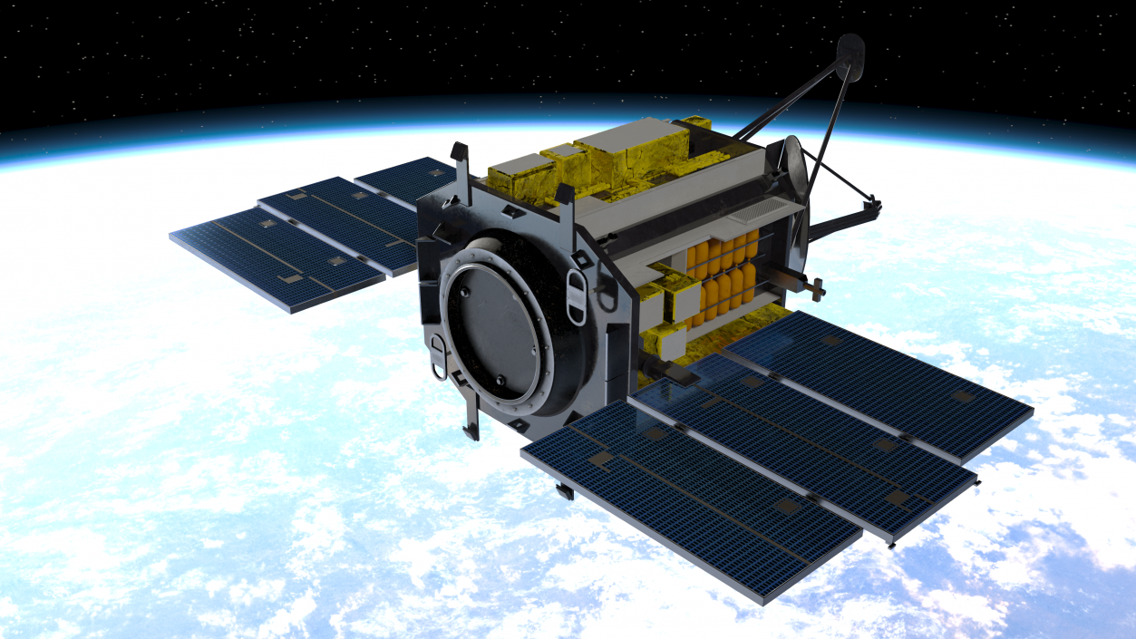 3D QuikSCAT Satellite model