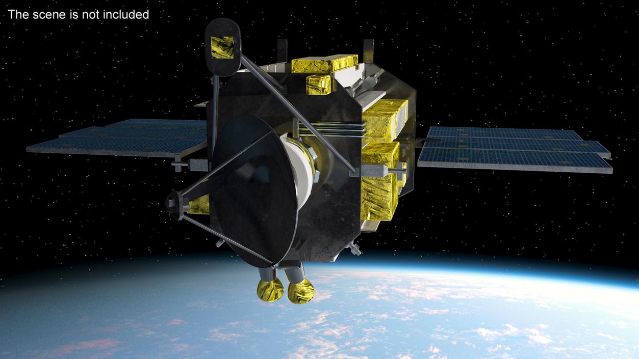 3D QuikSCAT Satellite model