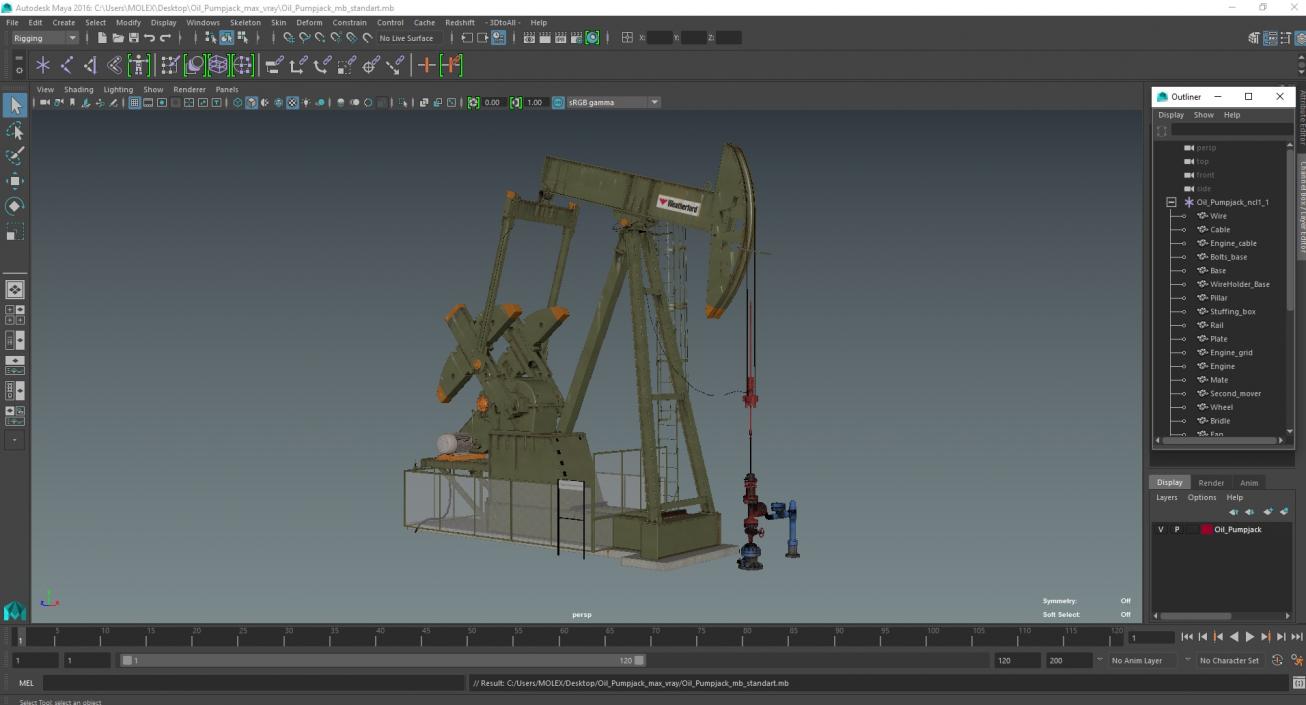 Oil Pumpjack 3D