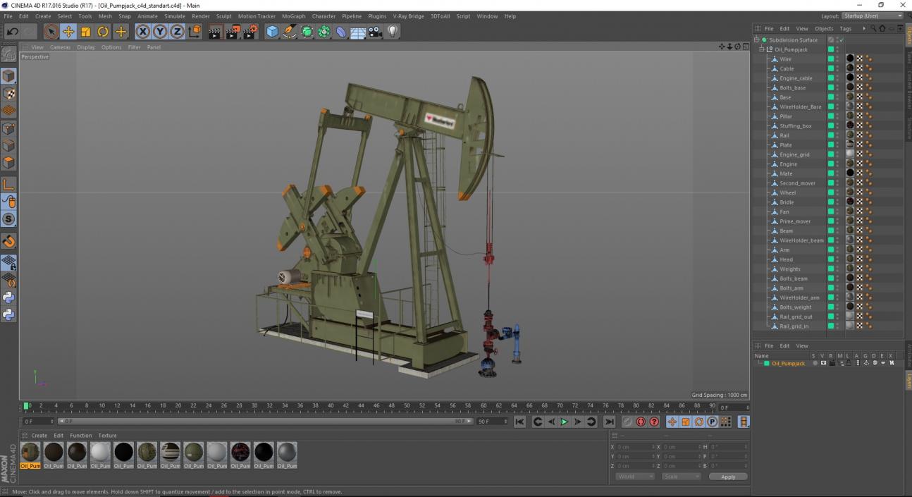 Oil Pumpjack 3D