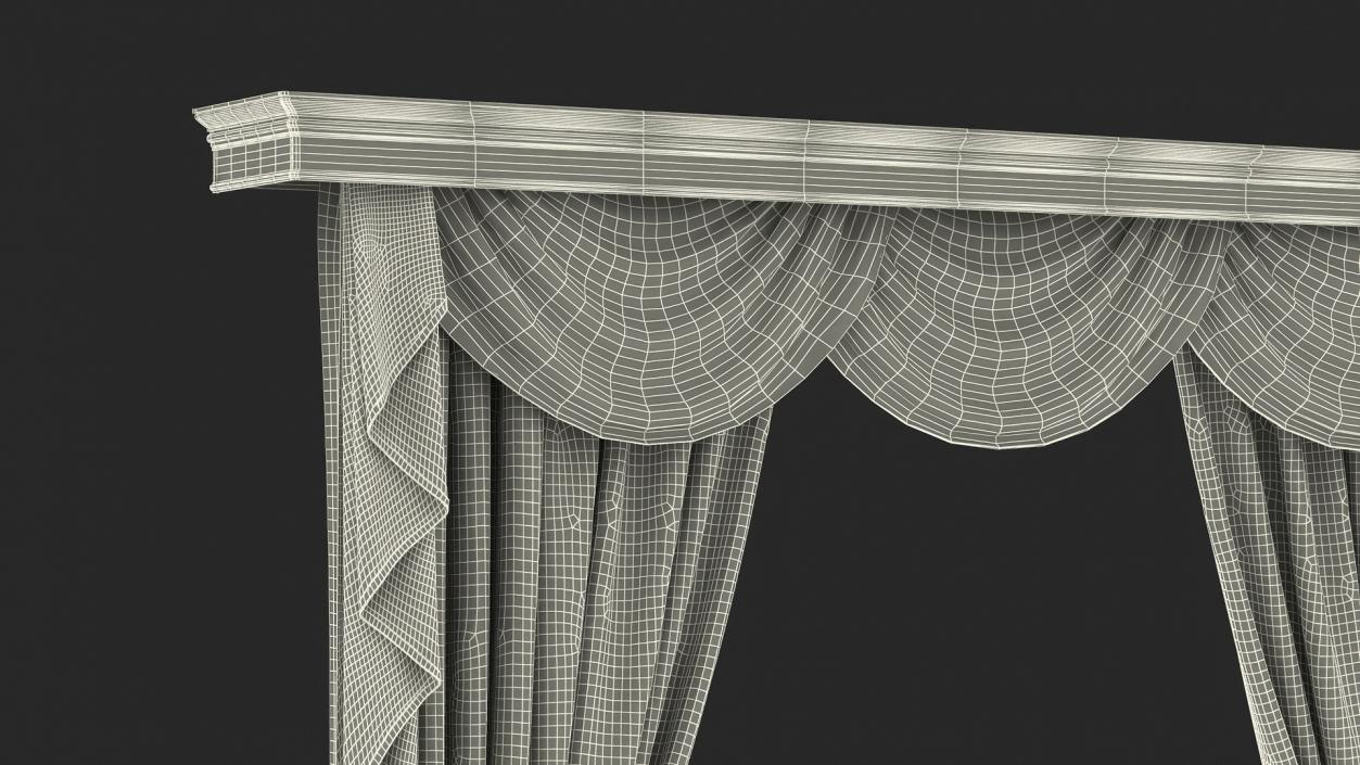 3D Curtains with Valance