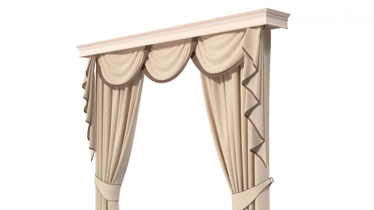 3D Curtains with Valance