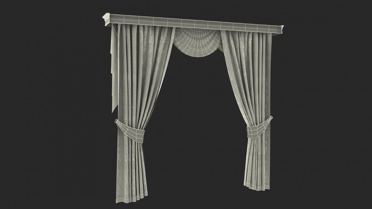 3D Curtains with Valance